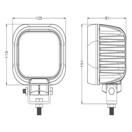 LED-auton kohdevalo OSRAM LED/90W/10-30V IP68 5700K