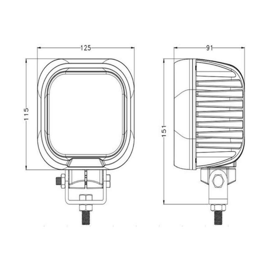 LED-auton kohdevalo OSRAM LED/90W/10-30V IP68 5700K