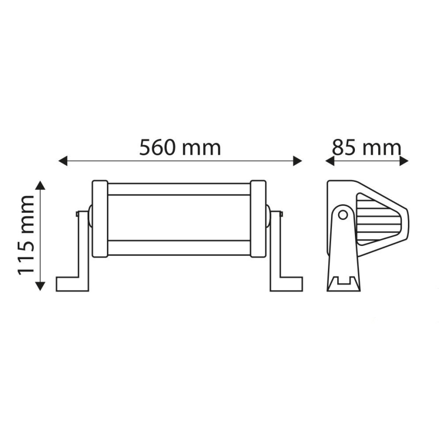 LED-auton työvalopalkki EPISTAR LED / 120W / 10-30V IP67 6000K