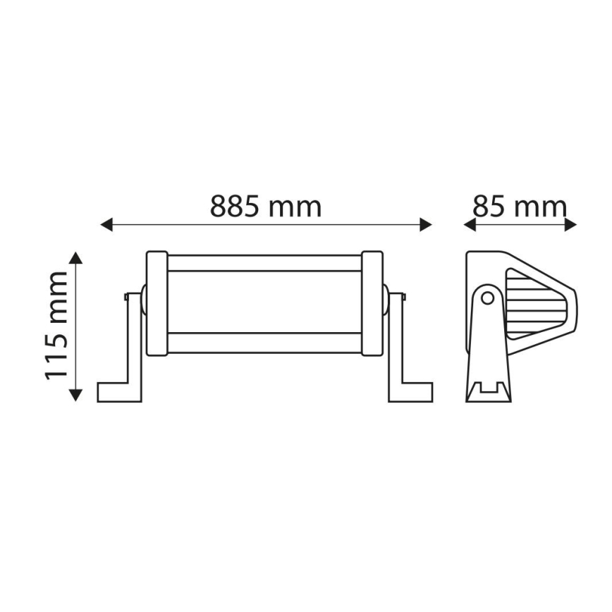 LED-auton työvalopalkki EPISTAR LED / 180W / 10-30V IP67 6000K