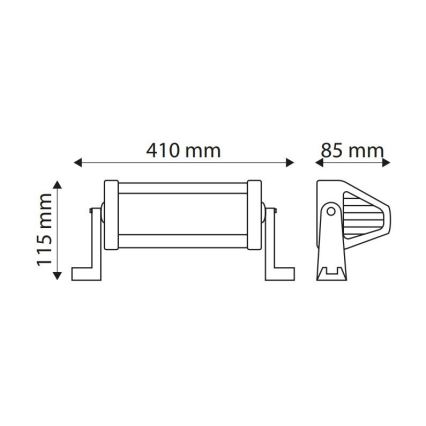 LED- auton työvalopalkki EPISTAR LED / 72W / 10-30V IP67 6000K