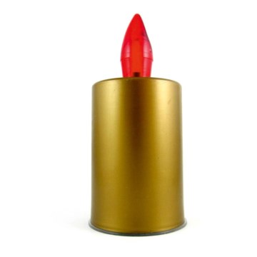LED Candle LED/2xAA lämpimänvalkoinen 10,8 cm kulta