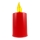 LED Candle LED/2xAA lämpimänvalkoinen 10,8 cm punainen