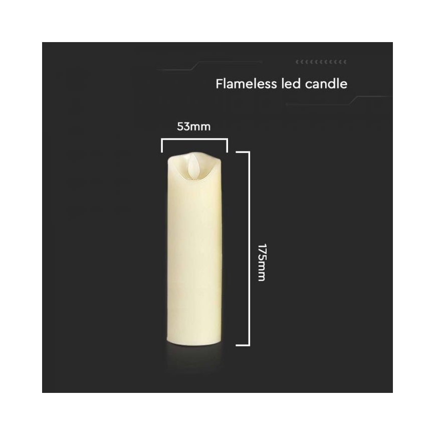 LED Candle LED/2xAA lämpimänvalkoinen 17,5 cm