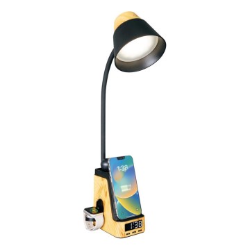 LED+CCT-himennettävä pöytälamppu langattomalla QI-latauksella IDEAL LED/8W/230V 2700/4000/5000K beige