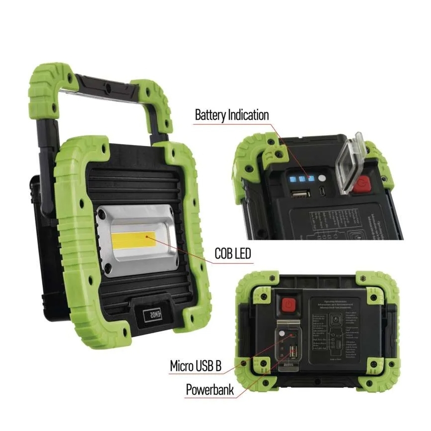 LED COB Ladattava valonheitin LED/3,7V 3000 mAh IP44