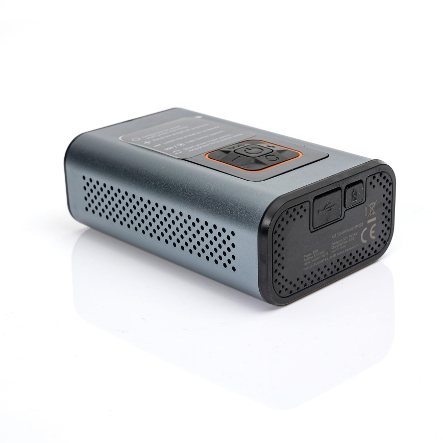 LED Digitaalinen taskukompressori 3in1 4000 mAh 5W musta