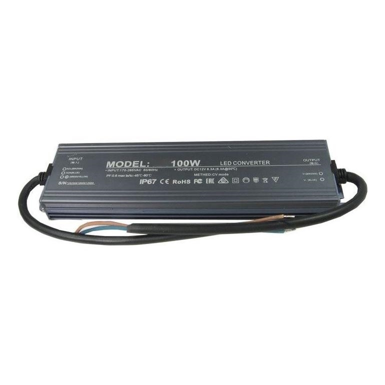LED elektroninen muuntaja 100W/24V IP67