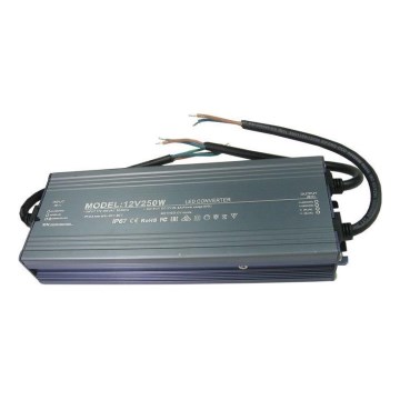 LED elektroninen muuntaja 250W/12V IP67