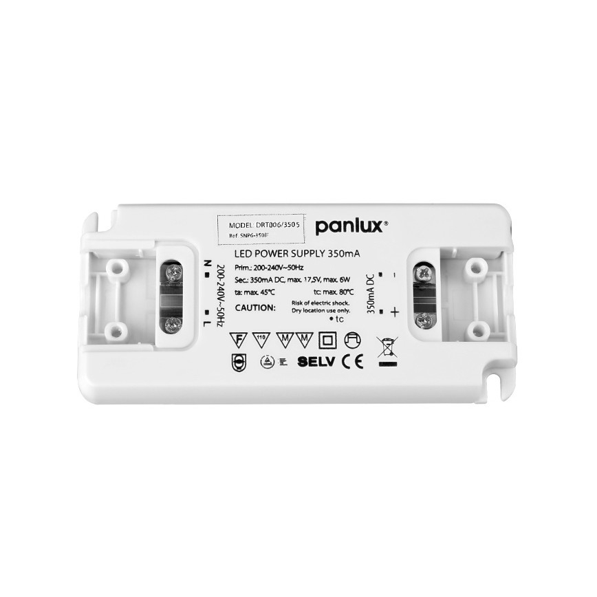 LED-elektroninen muuntaja DRIVER 6W / 350mA / 230V