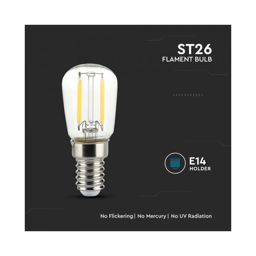 LED-filamenttilamppu ST26 E14/2W/230V 3000K