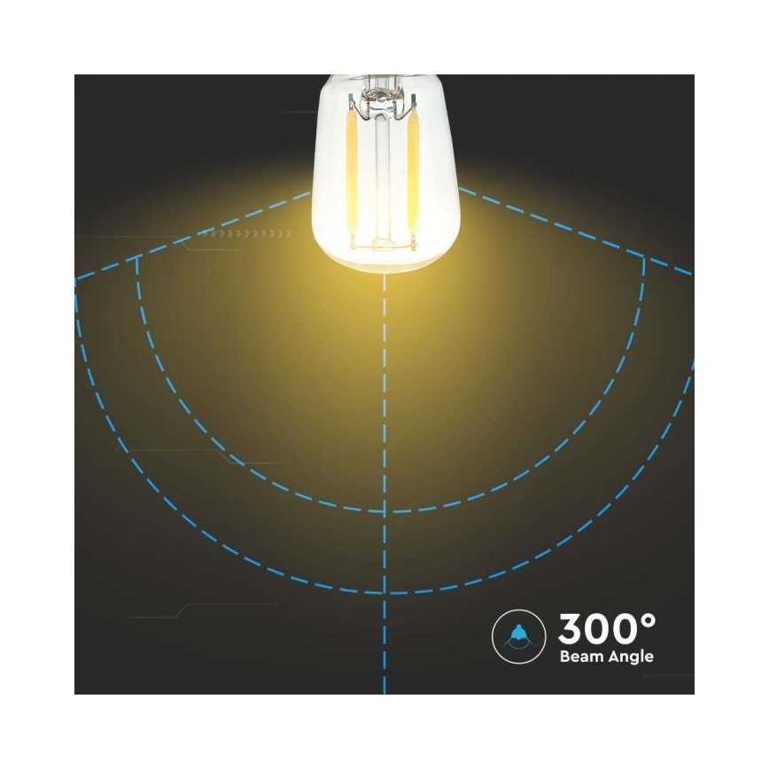 LED-filamenttilamppu ST26 E14/2W/230V 3000K