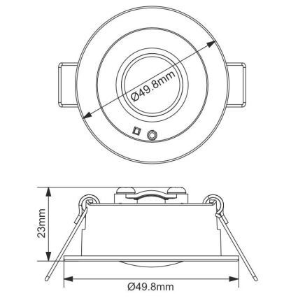 LED Hätä riippuva kattovalaisin LED/1,2W/230V 6000K