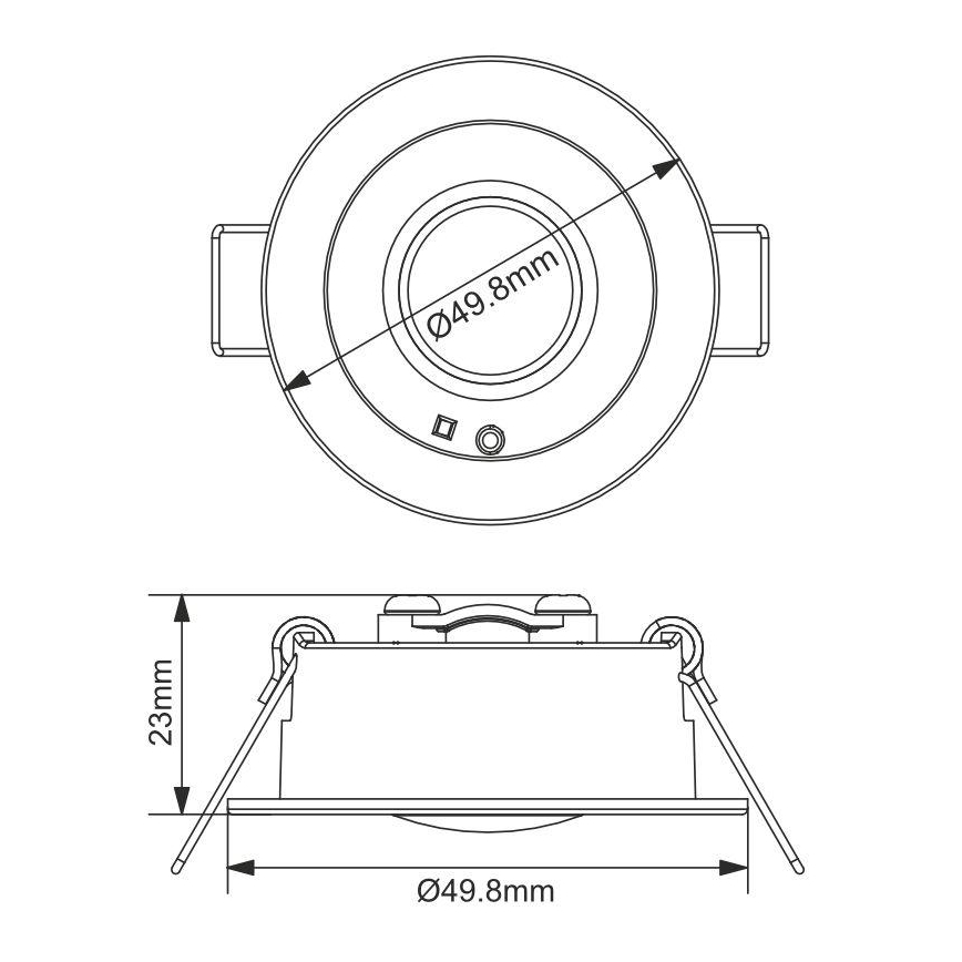 LED Hätä riippuva kattovalaisin LED/1,2W/230V 6000K