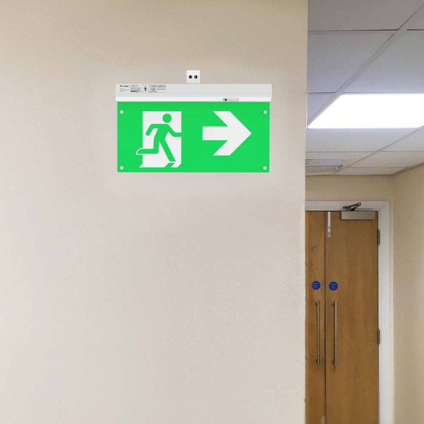 LED-hätävalo EMERGENCY EXIT LED/2,5W/230V 4in1 6000K