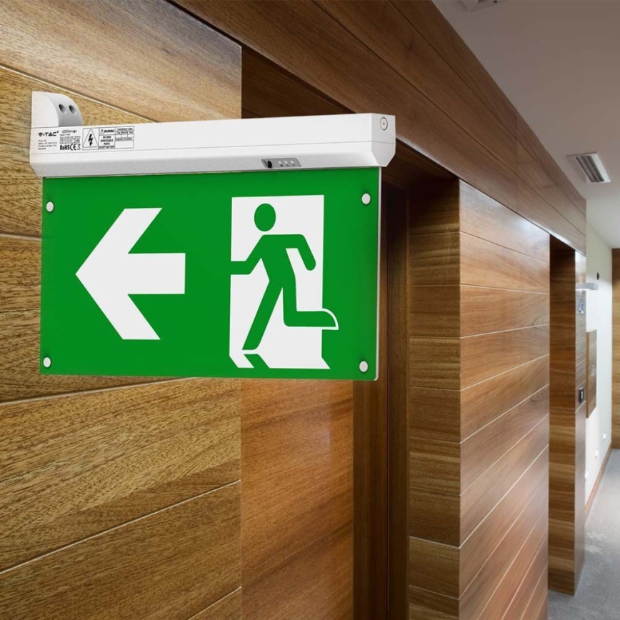 LED-hätävalo EMERGENCY EXIT LED/2,5W/230V 4in1 6000K