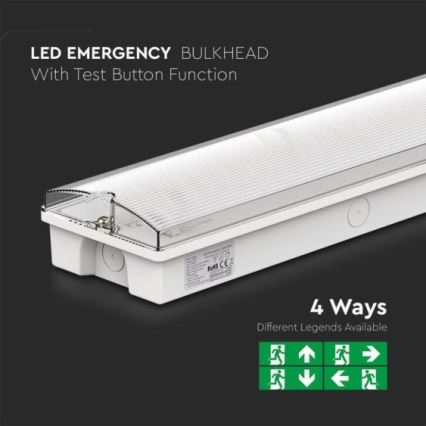 LED-hätävalo EMERGENCY EXIT LED/3W/230V 6400K IP65