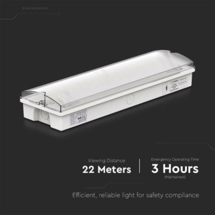 LED-hätävalo EMERGENCY EXIT LED/3W/230V 6400K IP65