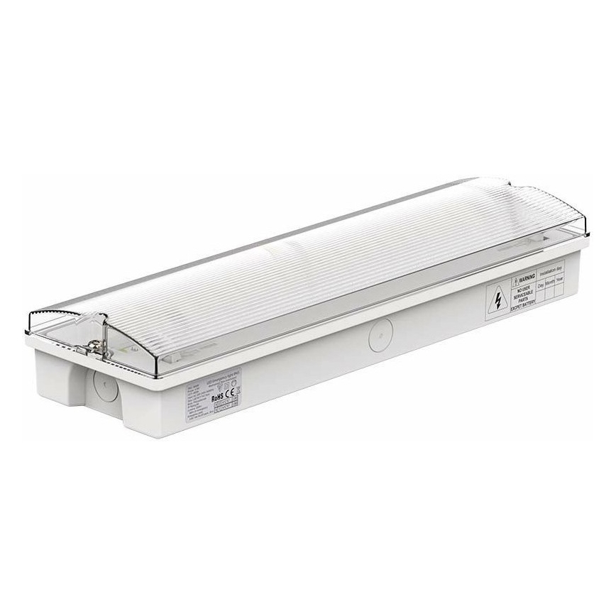 LED-hätävalo säännöllisen toimintatestin kanssa EMERGENCY EXIT LED/3W/230V 6400K IP65
