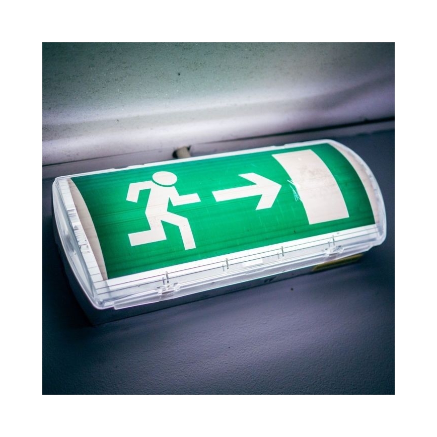 LED-hätävalo EMERGENCY EXIT LED/3W/230V IP65 6000K 1200mAh