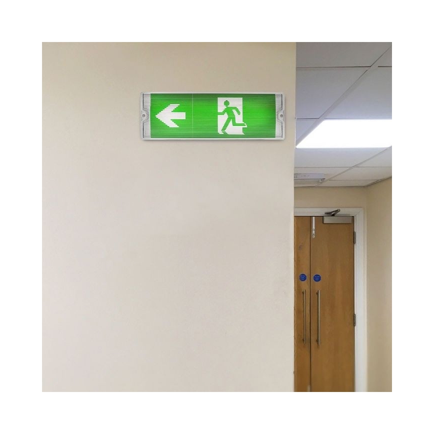 LED-hätävalo EMERGENCY EXIT LED/3W/230V IP65 6000K 1200mAh