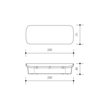 LED-hätävalo VIRGO EVO LED/1W/230V 6000K IP65