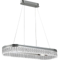LED-himennettävä kristalliriippuvalaisin vaijerilla THALIA LED/50W/230V 3000-6000K + kaukosäätimellä