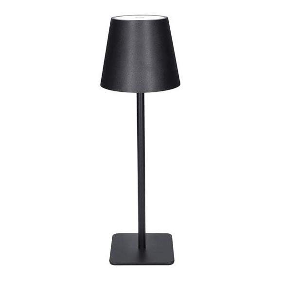 LED-himennettävä ladattava kosketusohjattu pöytälamppu LUCCA LED/3,7V 3000/4000/6500K 2000 mAh musta