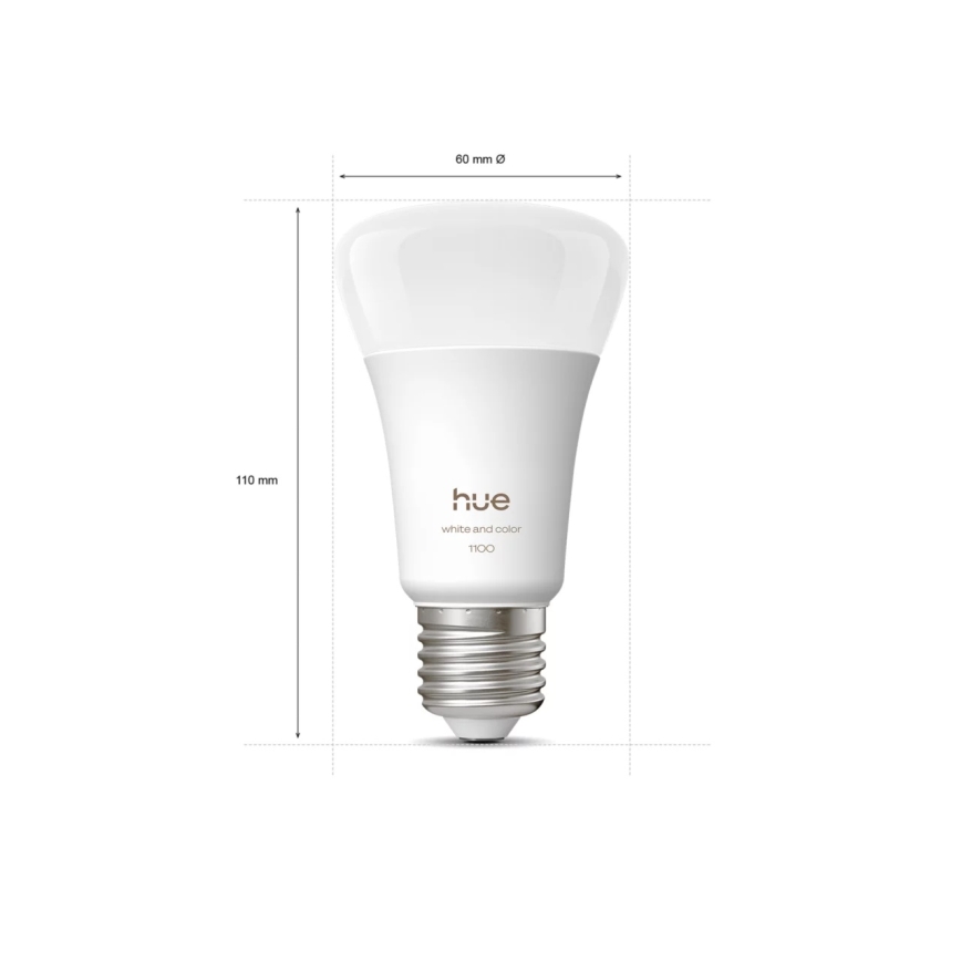 Himmennettävä LED-lamppu Philips Hue WHITE AND COLOR AMBIANCE E27/8,1W/230V 1000-20000K