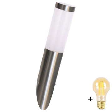 LED Himennettävä ulkoseinävalaisin LIVIA 1xE27/6W/230V 2700-6500K Wi-Fi IP44 hopeanvärinen
