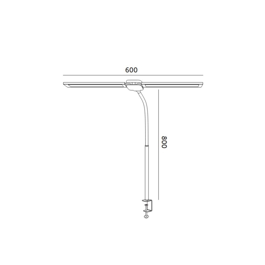 LED-himennettävä USB-pöytälamppu TENUIX DUO 2xLED/7W/5V 3000-6000K musta