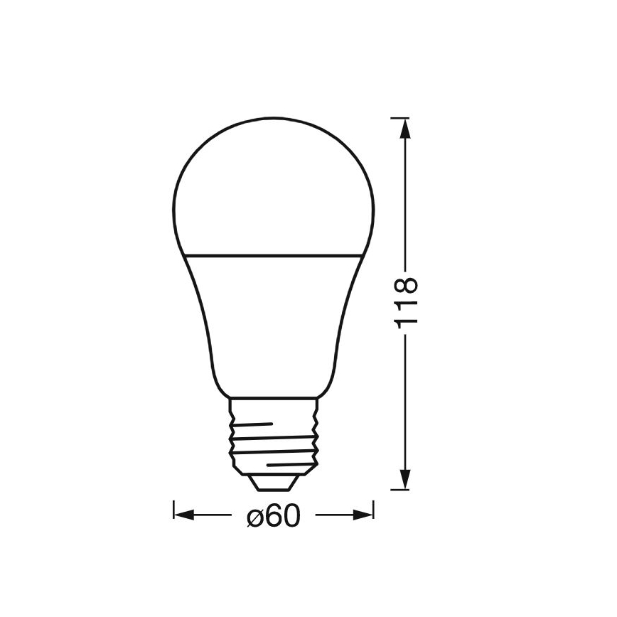 LED Himmennettävä antibakteerinen polttimo A40 E27/9W/230V Wi-Fi - Ledvance
