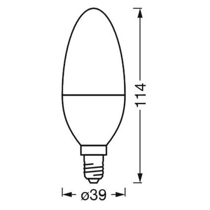 LED Himmennettävä antibakteerinen polttimo B40 E14/4,9W/230V Wi-Fi - Ledvance