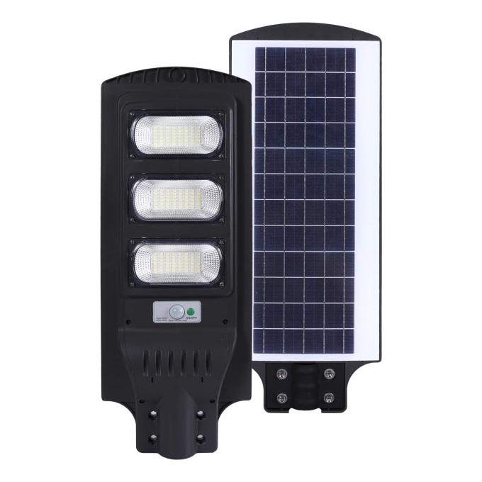 LED Himmennettävä aurinko katu lamppu kanssa motion ja dusk sensori URBI LED/8W/3,2V 6500K IP54 + kauko-ohjaus