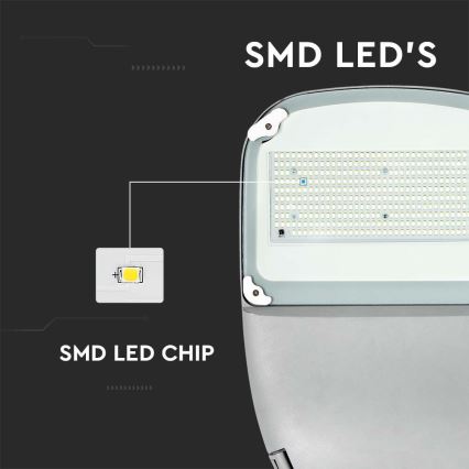 LED Himmennettävä aurinko katu lamppu SAMSUNG CHIP LED/50W/6,4V 6000K IP65 + kauko-ohjaus