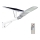 LED Himmennettävä aurinko katu lamppu SAMSUNG CHIP LED/50W/6,4V 6000K IP65 30000 mAh + kauko-ohjaus