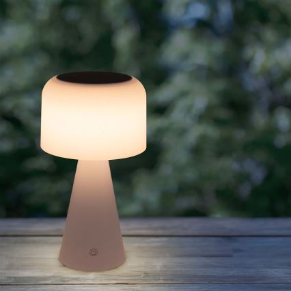 LED Himmennettävä aurinko kosketus pöytävalaisin LIMA LED/3,7V 1800 mAh 3000/4000/5000K IP44 valkoinen