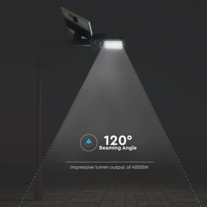 LED Himmennettävä aurinkokenno katuvalaisin LED/50W/6,4V 6000K IP65 + kaukosäädin