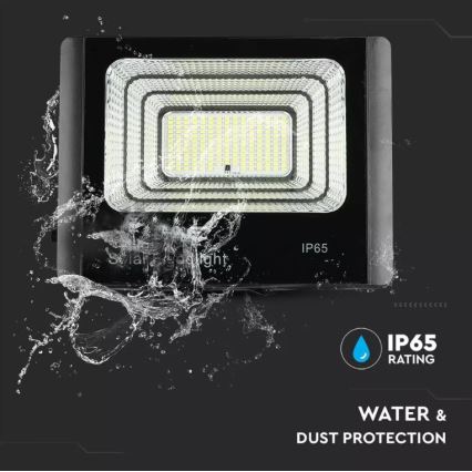 LED Himmennettävä aurinkokenno valonheitin LED/16W/3,2V 4000K IP65 + kauko-ohjain