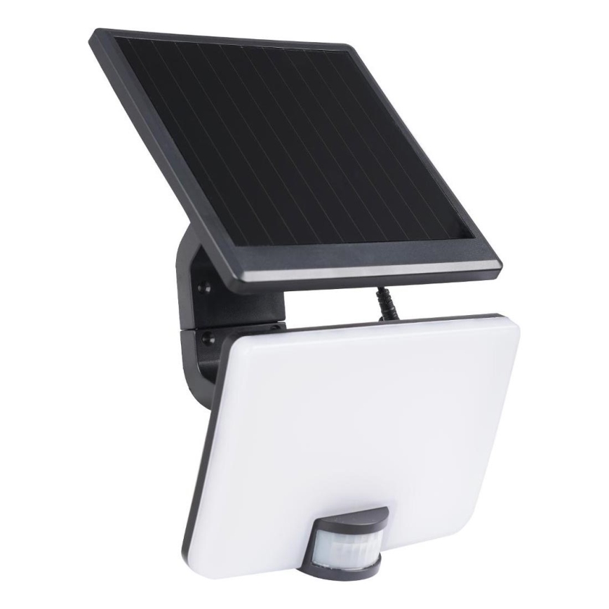 LED Himmennettävä aurinkokenno valonheitin liike- ja hämärätunnistimella LED/10W/3000 mAh 4000K IP54