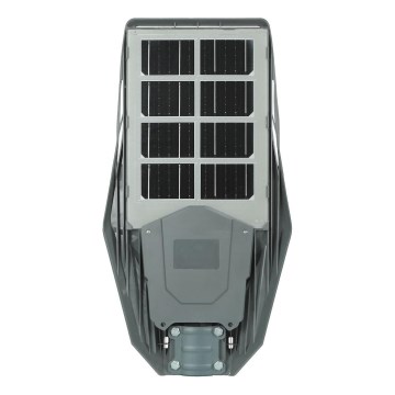 LED Himmennettävä aurinkokennoinen katulamppu anturilla KERS LED/300W/3,2V 6500K 8000 mAh IP65 harmaa + kauko-ohjaus