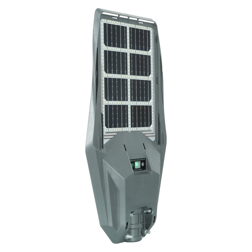 LED Himmennettävä aurinkokennoinen katulamppu anturilla KERS LED/300W/3,2V 6500K 8000 mAh IP65 harmaa + kauko-ohjaus