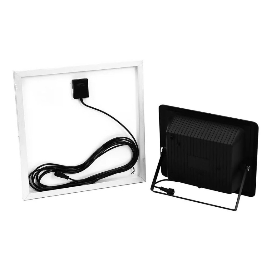LED-himmennettävä aurinkokennovalonheitin LED/20W/6,4V 4000K IP65 + kaukosäädin