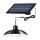LED Himmennettävä aurinkokenoo kattokruunu johdossa LED/1,8W/3,7V IP44 6500K 800 mAh + kauko-ohjaus