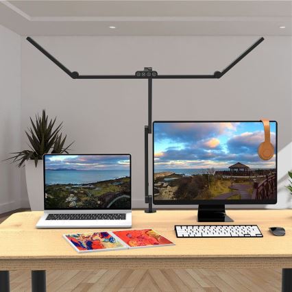 LED Himmennettävä kosketus flexible pöytävalaisin LED/36W/230V 3000-6500K CRI 92 musta
