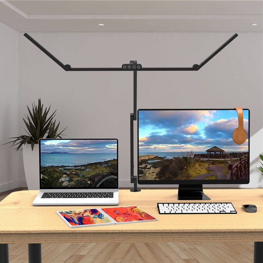 LED Himmennettävä kosketus flexible pöytävalaisin LED/36W/230V 3000-6500K CRI 92 musta