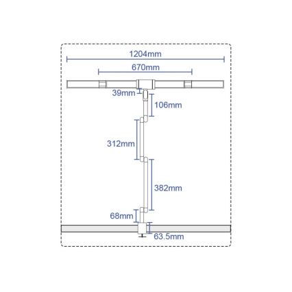 LED Himmennettävä kosketus flexible pöytävalaisin LED/36W/230V 3000-6500K CRI 92 musta
