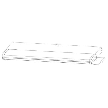 LED Himmennettävä fluoresoiva kevyt LED/35W/44W/52W/60W/230V 4000K 120 cm