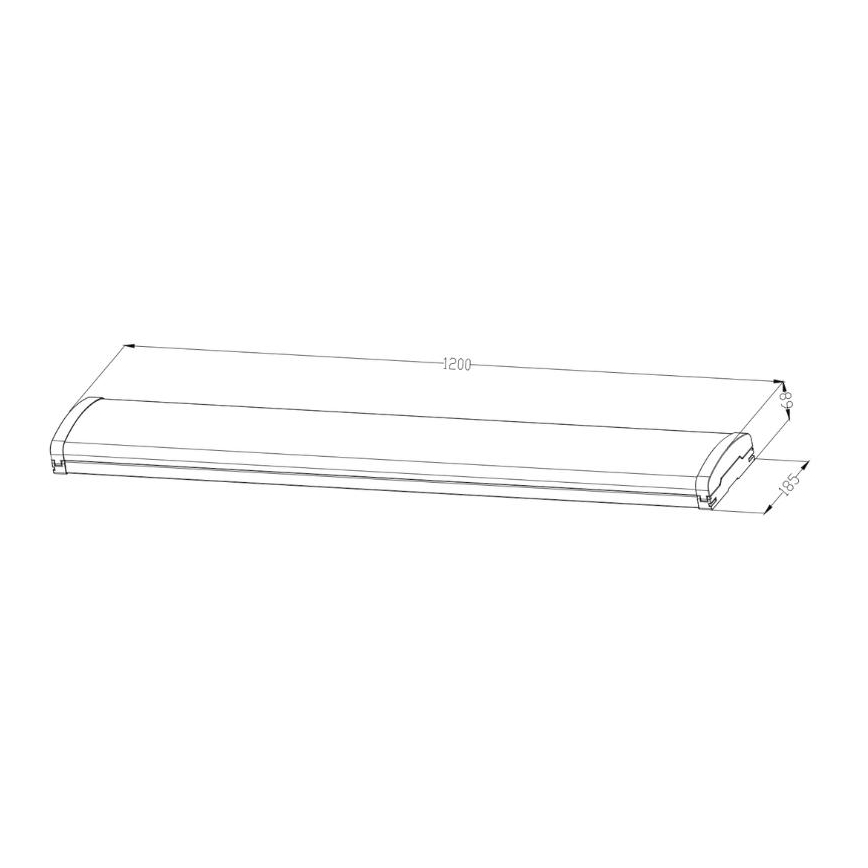 LED Himmennettävä fluoresoiva kevyt LED/35W/44W/52W/60W/230V 4000K 120 cm