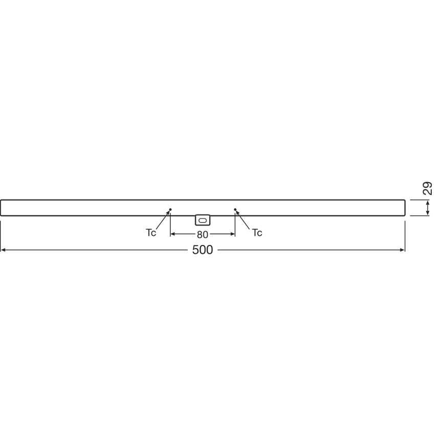 LED Himmennettävä fluoresoiva tuubi S14d/4,7W/230V 2700K 50 cm CRI 90 - Osram